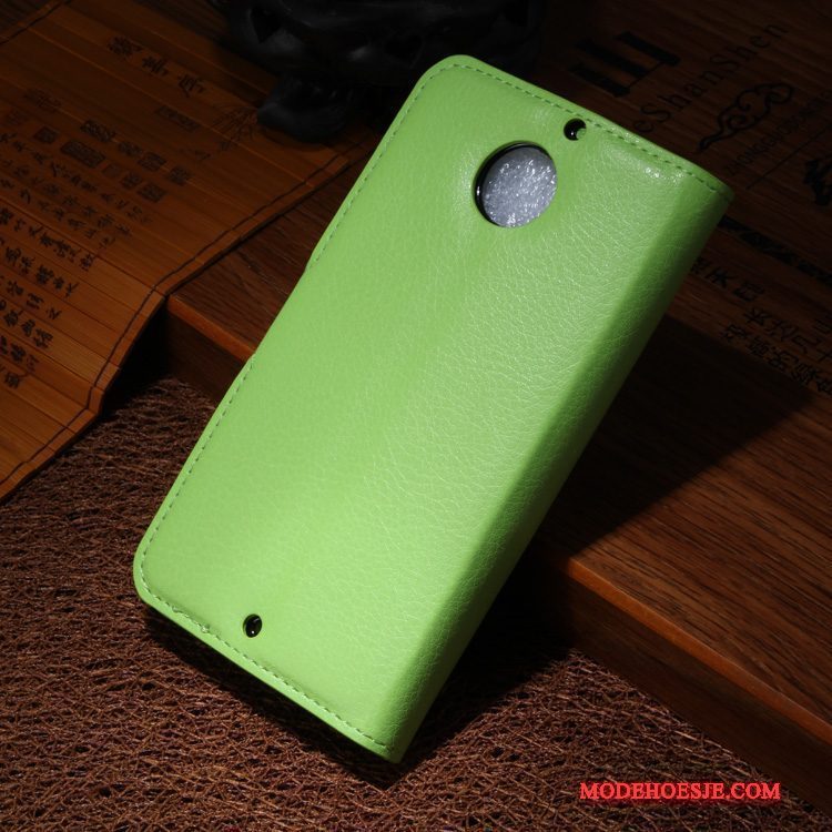 Hoesje Moto X Leer Telefoon Groen, Hoes Moto X Bescherming