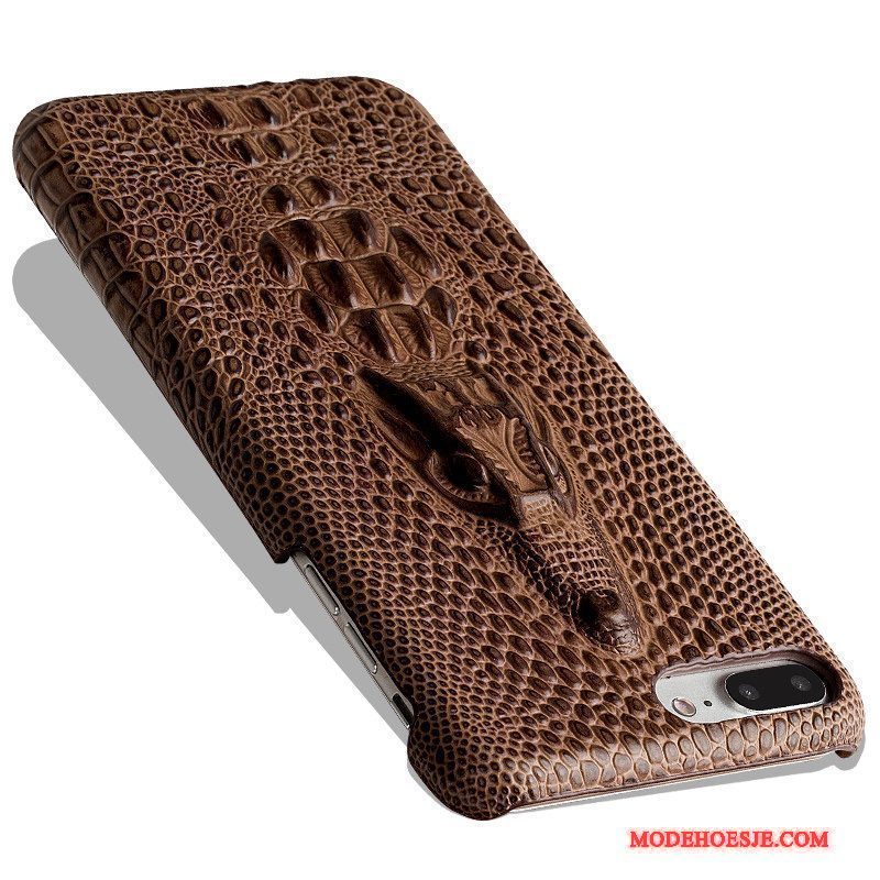 Hoesje Moto X Luxe Hardtelefoon, Hoes Moto X Leer Achterklep Dragon Patroon