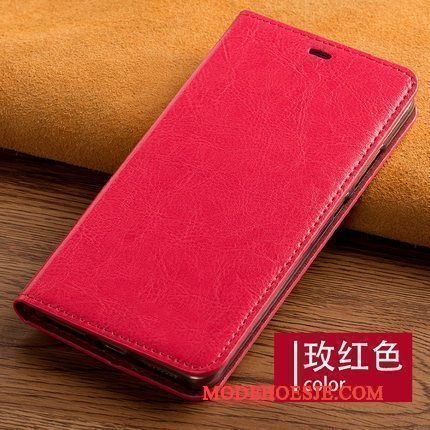 Hoesje Moto Z2 Force Edition Zacht Anti-fall Bedrijf, Hoes Moto Z2 Force Edition Folio Rood Voor