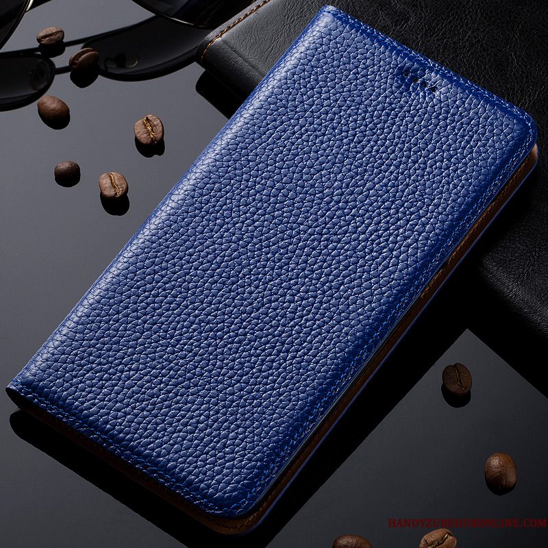 Hoesje Motorola One Vision Folio Blauw Soort Aziatische Vrucht, Hoes Motorola One Vision Zakken Telefoon Patroon