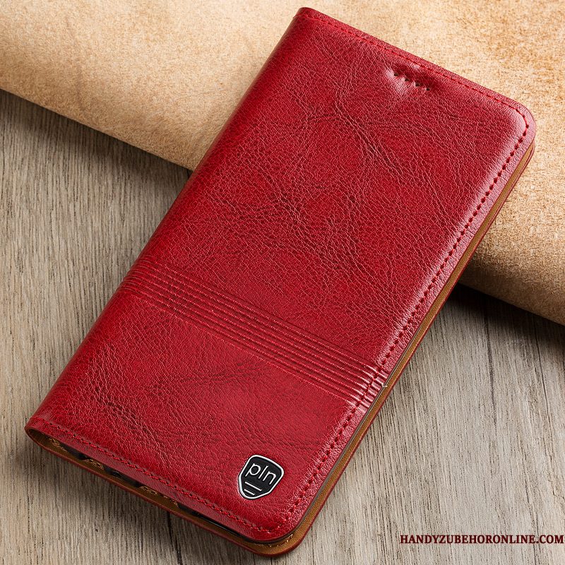 Hoesje Nokia 2.3 Folio Rood Anti-fall, Hoes Nokia 2.3 Bescherming Telefoon