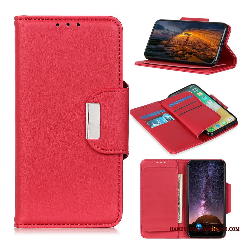 Hoesje Nokia 2.3 Leer Rood Patroon, Hoes Nokia 2.3 Telefoon