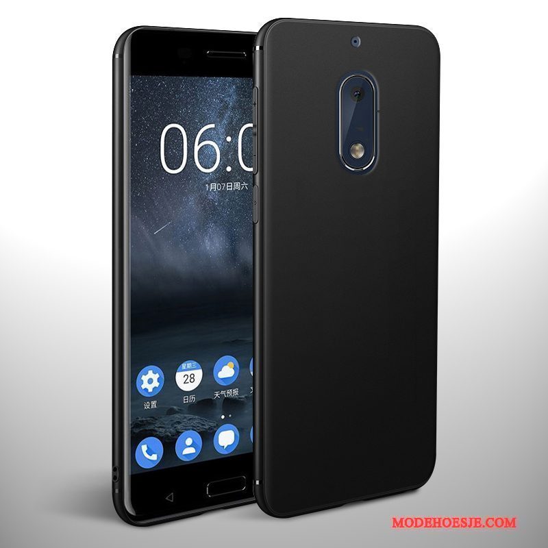 Hoesje Nokia 6 Siliconen Telefoon Schrobben, Hoes Nokia 6 Zacht Nieuw Anti-fall