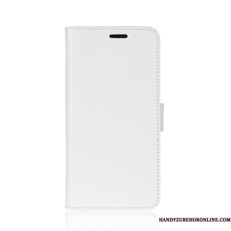 Hoesje Nokia 7.1 Leer Telefoon Wit, Hoes Nokia 7.1 Folio Kaart
