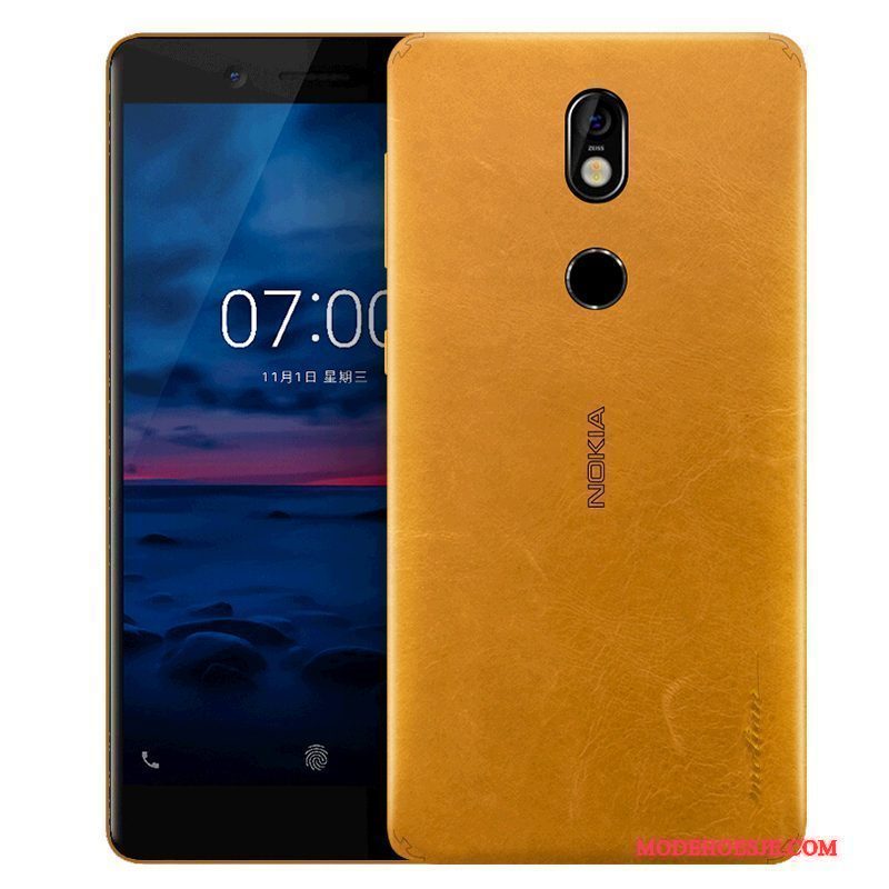 Hoesje Nokia 7 Bescherming Dun Oranje, Hoes Nokia 7 Scheppend Geeltelefoon