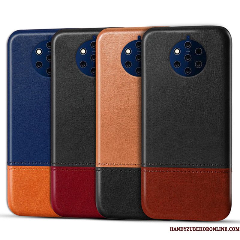 Hoesje Nokia 9 Pureview Leer Nieuw Pu, Hoes Nokia 9 Pureview Bescherming Kwaliteit Anti-fall