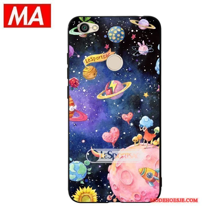 Hoesje Redmi 5a Scheppend Abstract Rood, Hoes Redmi 5a Zacht Olieverfschilderij Planeet