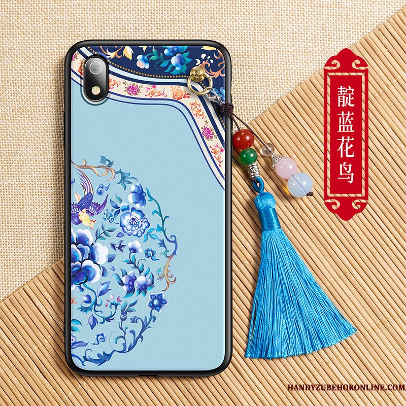 Hoesje Redmi 7a Geschilderd Blauw Persoonlijk, Hoes Redmi 7a Zakken Anti-fall Trendy Merk