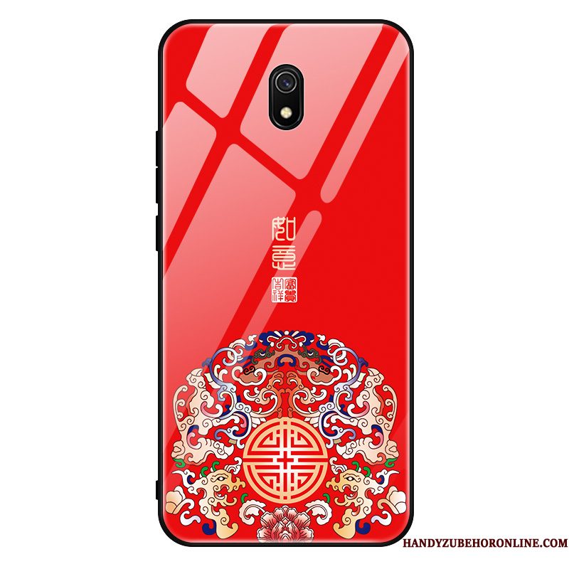 Hoesje Redmi 8a Mode Telefoon Mini, Hoes Redmi 8a Zacht Schrobben Glas