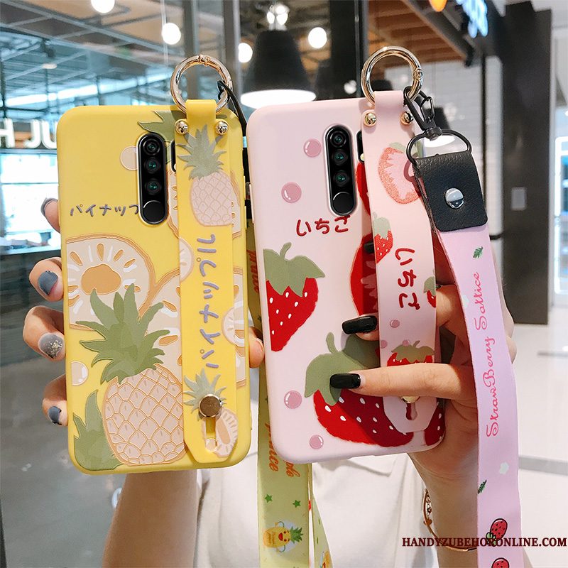 Hoesje Redmi 9 Scheppend Rood Fruit, Hoes Redmi 9 Siliconen Trendy Merk Hanger