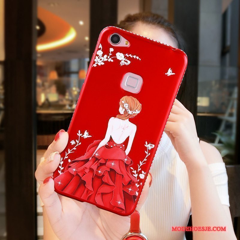 Hoesje Redmi Note 5a Zacht Hanger Nieuw, Hoes Redmi Note 5a Siliconen Rood Hoge