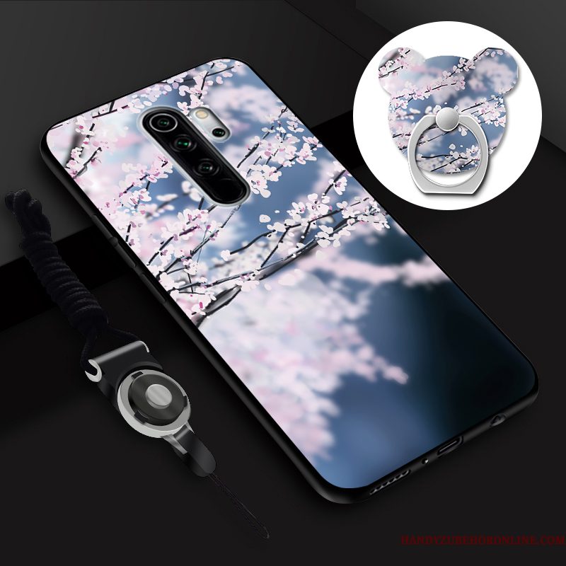 Hoesje Redmi Note 8 Pro Spotprent Telefoon Hanger, Hoes Redmi Note 8 Pro Tempereren Ring