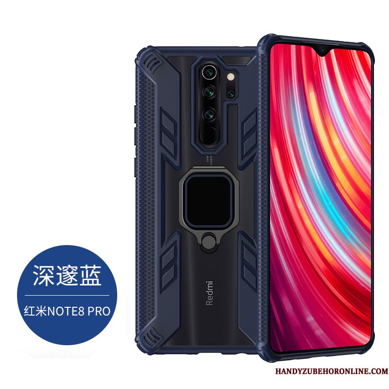 Hoesje Redmi Note 8 Pro Zakken Mini Magnetisch, Hoes Redmi Note 8 Pro Zacht Diepe Kleurtelefoon