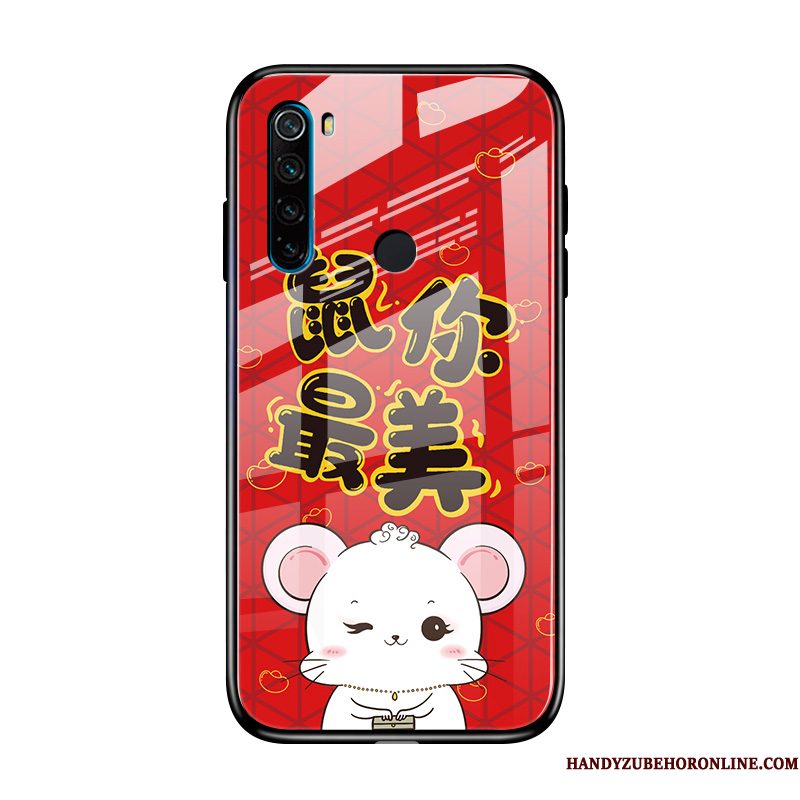 Hoesje Redmi Note 8t Bescherming Nieuwtelefoon, Hoes Redmi Note 8t Zakken Rood Lovers