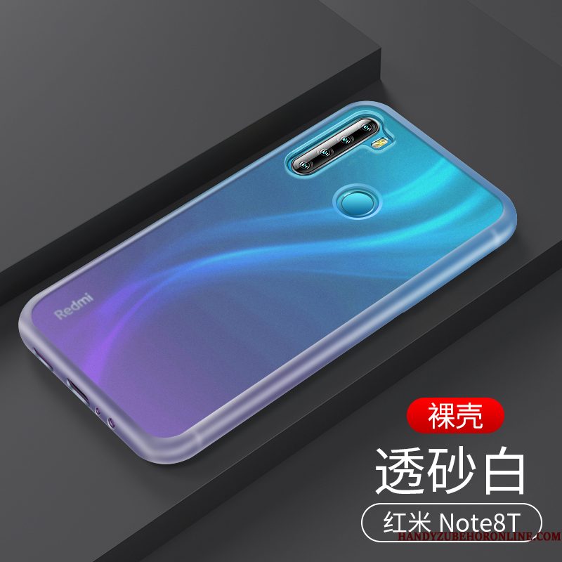 Hoesje Redmi Note 8t Siliconen Anti-fall Doorzichtig, Hoes Redmi Note 8t Schrobben Wit