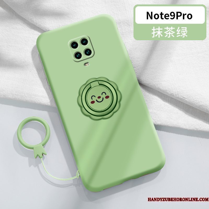 Hoesje Redmi Note 9 Pro Bescherming Rood Trend, Hoes Redmi Note 9 Pro Zakken Dun Smiley