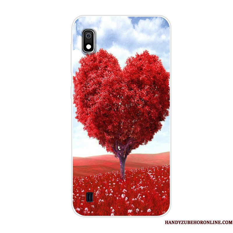 Hoesje Samsung Galaxy A10 Zakken Rood Anti-fall, Hoes Samsung Galaxy A10 Siliconen Telefoon Trend