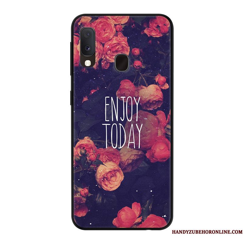 Hoesje Samsung Galaxy A20e Scheppend Rood Anti-fall, Hoes Samsung Galaxy A20e Bescherming Telefoon Persoonlijk