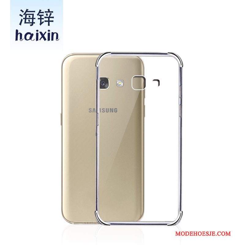 Hoesje Samsung Galaxy A3 2017 Bescherming Telefoon Wit, Hoes Samsung Galaxy A3 2017 Zakken Anti-fall