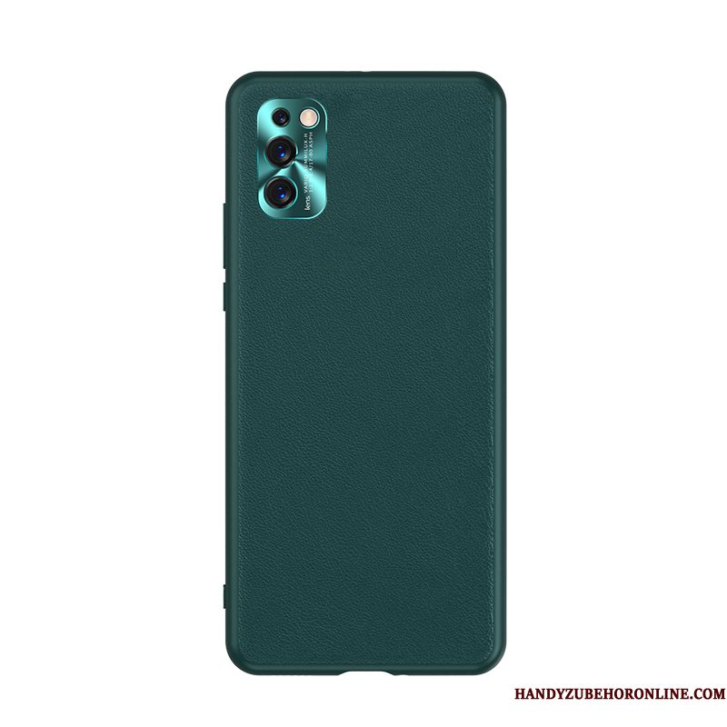 Hoesje Samsung Galaxy A41 Bescherming Dun Trendy Merk, Hoes Samsung Galaxy A41 Leer Wind Groen