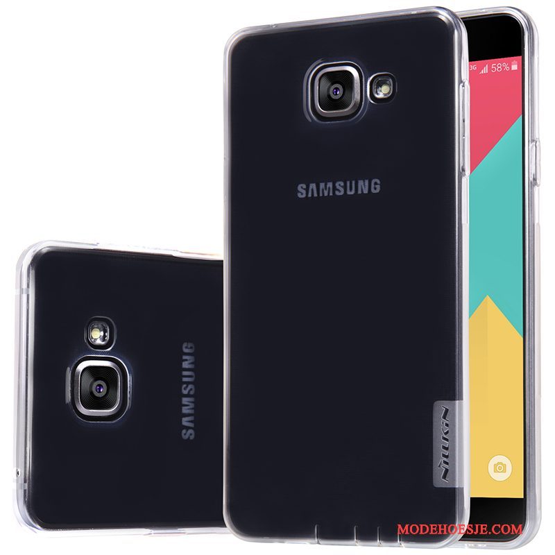 Hoesje Samsung Galaxy A5 2016 Zacht Duntelefoon, Hoes Samsung Galaxy A5 2016 Siliconen Goud Doorzichtig