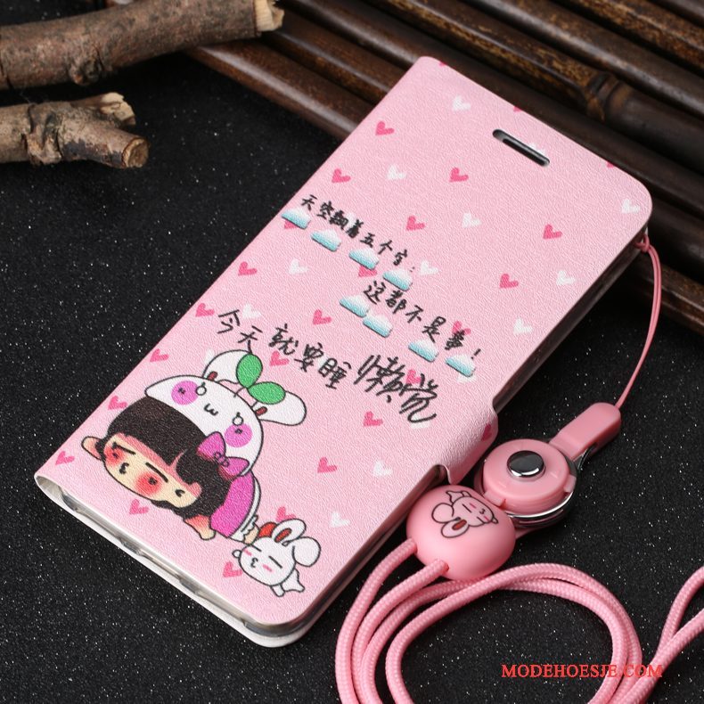 Hoesje Samsung Galaxy A5 2017 Leer Anti-fall Roze, Hoes Samsung Galaxy A5 2017 Folio Kaart Bedrijf