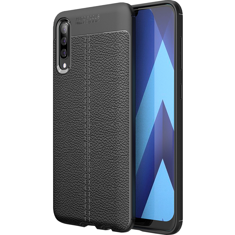 Hoesje Samsung Galaxy A50 Siliconen Zwart Persoonlijk, Hoes Samsung Galaxy A50 Mode Bedrijf Patroon