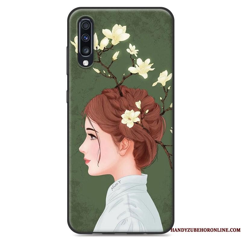 Hoesje Samsung Galaxy A50 Zacht Persoonlijk Vers, Hoes Samsung Galaxy A50 Spotprent Mini Hanger