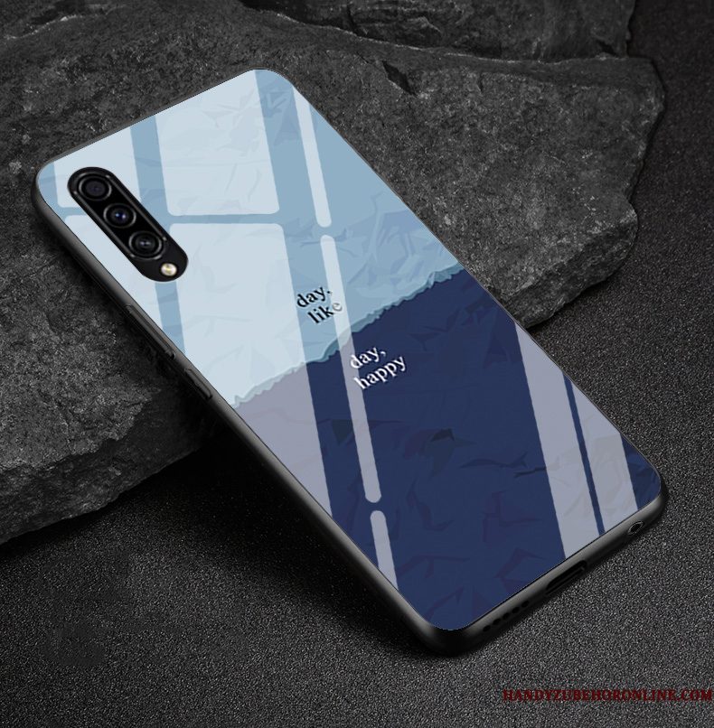 Hoesje Samsung Galaxy A50s Siliconen Persoonlijk Blauw, Hoes Samsung Galaxy A50s Scheppend Telefoon Hard