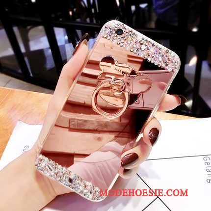 Hoesje Samsung Galaxy A7 2015 Scheppend Persoonlijk Hanger, Hoes Samsung Galaxy A7 2015 Siliconen Ring Roze