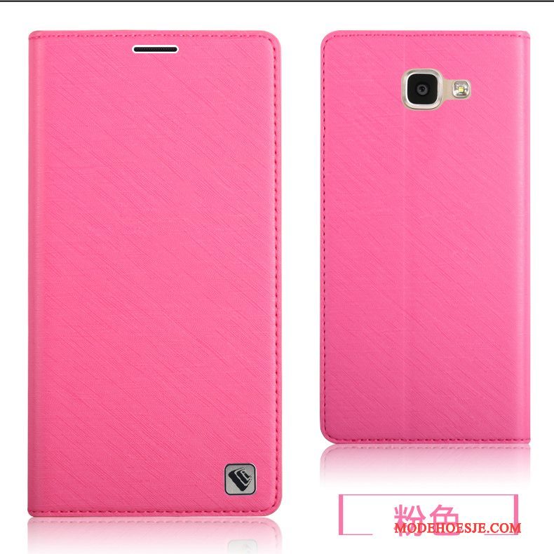 Hoesje Samsung Galaxy A7 2016 Zacht Roze, Hoes Samsung Galaxy A7 2016 Leer