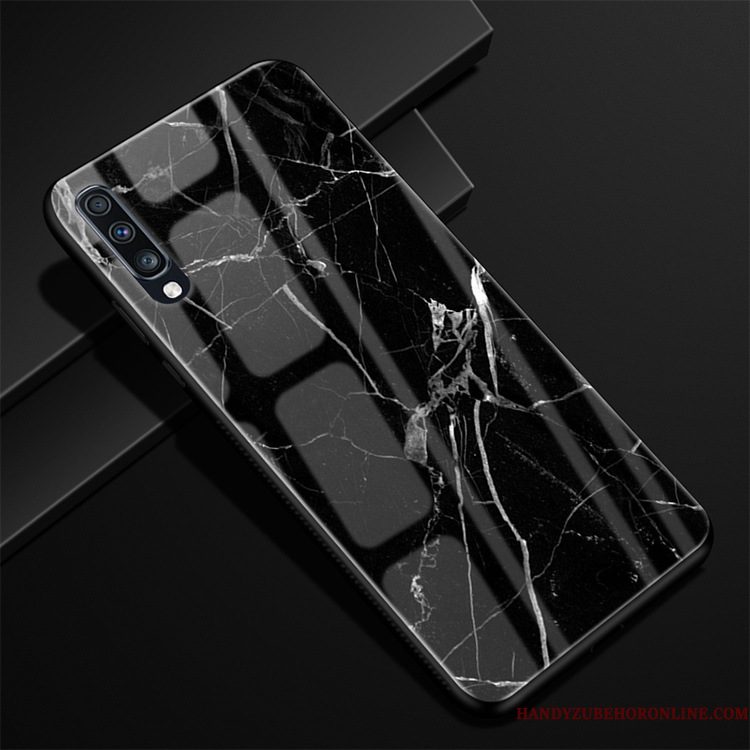Hoesje Samsung Galaxy A70 Siliconen Anti-fall Zwart, Hoes Samsung Galaxy A70 Zacht Telefoon Glas