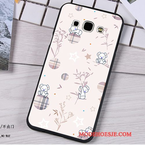 Hoesje Samsung Galaxy A8 Zacht Anti-fall Roze, Hoes Samsung Galaxy A8 Bescherming Lichttelefoon