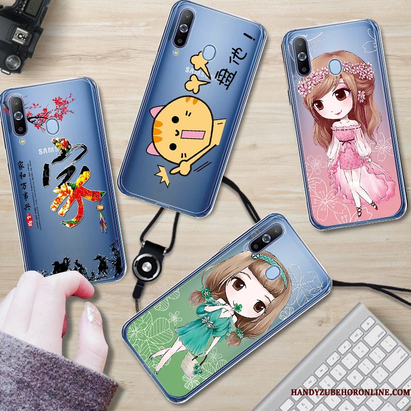 Hoesje Samsung Galaxy A8s Anti-fall Hanger, Hoes Samsung Galaxy A8s Doorzichtigtelefoon