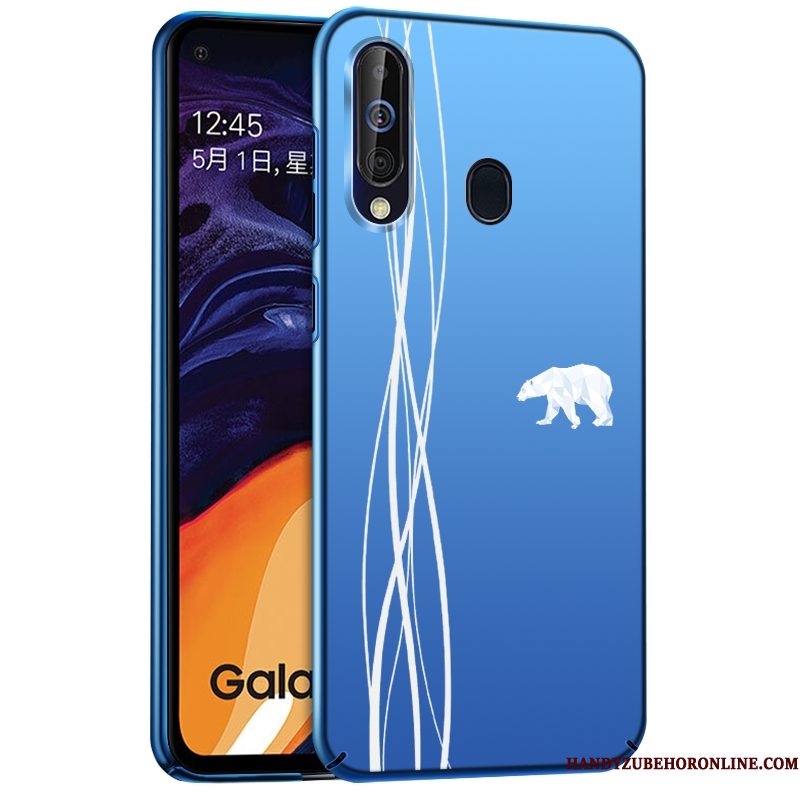 Hoesje Samsung Galaxy A8s Scheppend Schrobben Blauw, Hoes Samsung Galaxy A8s Bescherming Persoonlijktelefoon