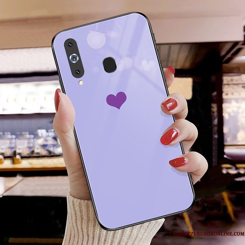 Hoesje Samsung Galaxy A8s Zakken Dromentelefoon, Hoes Samsung Galaxy A8s Bescherming Purper Glas