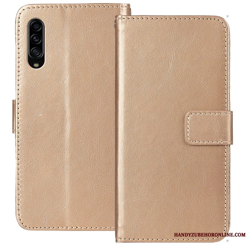 Hoesje Samsung Galaxy A90 5g Folio Telefoon Goud, Hoes Samsung Galaxy A90 5g Zacht Anti-fall