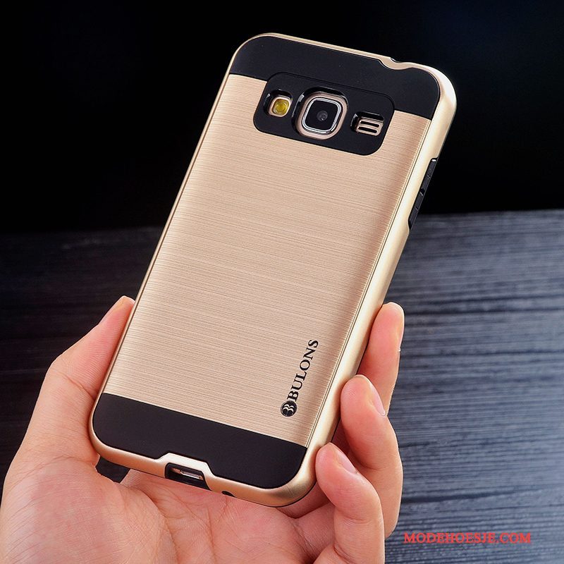 Hoesje Samsung Galaxy J3 2016 Zacht Goud Doek, Hoes Samsung Galaxy J3 2016 Zakken Persoonlijktelefoon