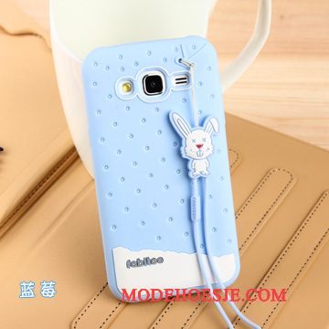 Hoesje Samsung Galaxy J5 2015 Zacht Lichtblauw Achterklep, Hoes Samsung Galaxy J5 2015 Siliconen Dun