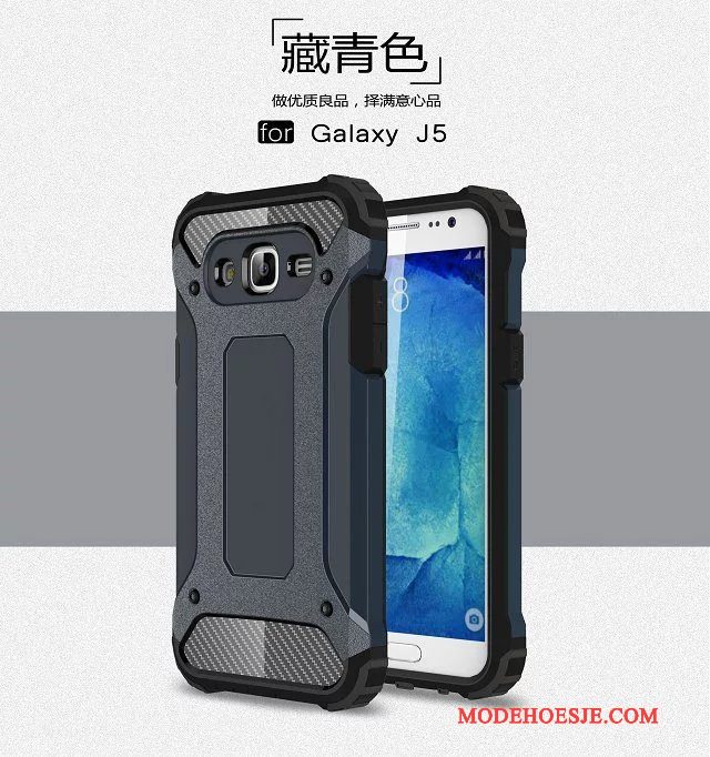 Hoesje Samsung Galaxy J5 2015 Zakken Pantser Anti-fall, Hoes Samsung Galaxy J5 2015 Bescherming Groentelefoon