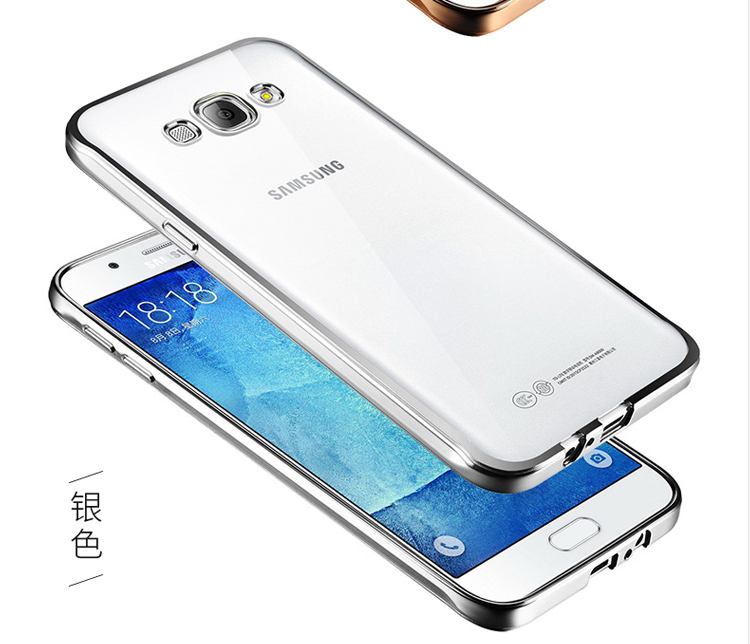 Hoesje Samsung Galaxy J5 2016 Bescherming Plating Anti-fall, Hoes Samsung Galaxy J5 2016 Zilvertelefoon