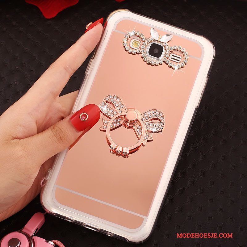 het is mooi brandwond lading Hoesje Samsung Galaxy J5 2016 Zacht Ringtelefoon, Hoes Samsung Galaxy J5  2016 Bescherming Roze Hanger Rea