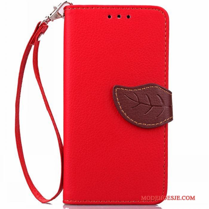 Hoesje Samsung Galaxy J7 2016 Siliconen Rood Anti-fall, Hoes Samsung Galaxy J7 2016 Leer Eenvoudigetelefoon