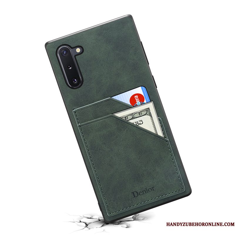 Hoesje Samsung Galaxy Note 10 Bescherming Groentelefoon, Hoes Samsung Galaxy Note 10 Anti-fall