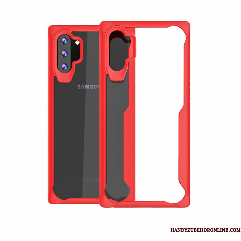 Hoesje Samsung Galaxy Note 10+ Bescherming Telefoon Anti-fall, Hoes Samsung Galaxy Note 10+ Rood