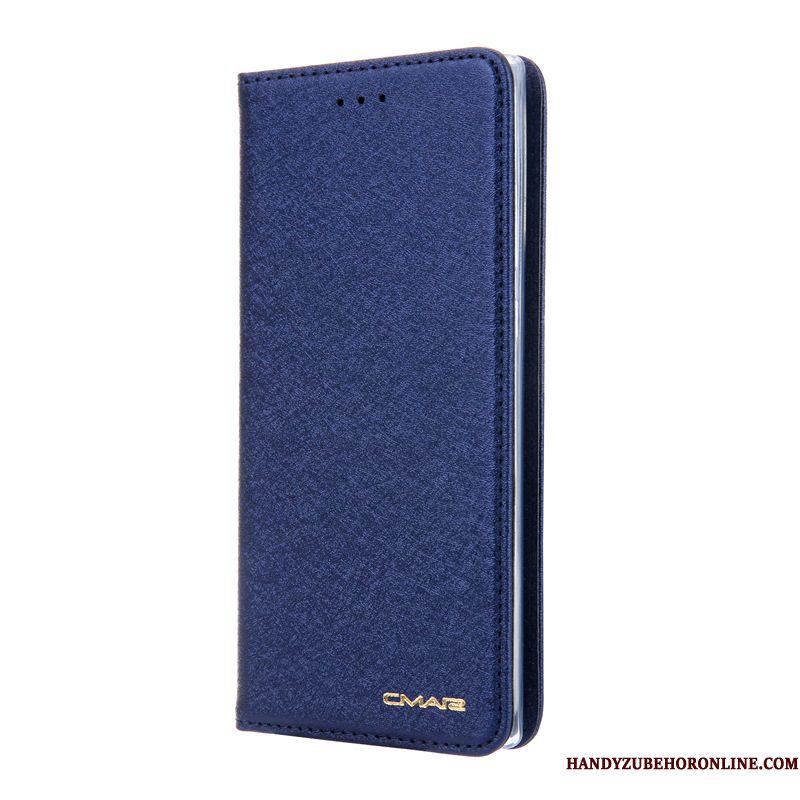 Hoesje Samsung Galaxy Note 10+ Leer Kaart Blauw, Hoes Samsung Galaxy Note 10+ Folio Telefoon