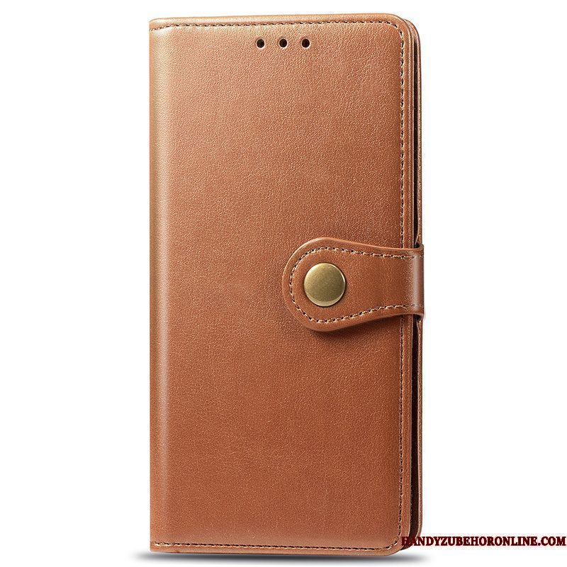 Hoesje Samsung Galaxy Note 10 Lite Bescherming Vouw Anti-fall, Hoes Samsung Galaxy Note 10 Lite Leer Telefoon