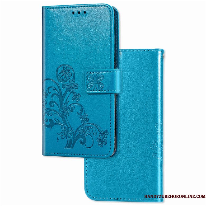 Hoesje Samsung Galaxy Note 10 Lite Folio Blauwtelefoon, Hoes Samsung Galaxy Note 10 Lite Leer