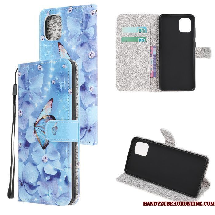 Hoesje Samsung Galaxy Note 10 Lite Geschilderd Blauwtelefoon, Hoes Samsung Galaxy Note 10 Lite Bescherming