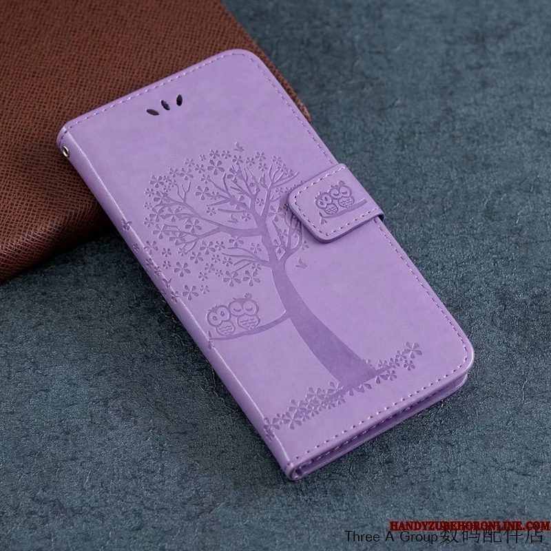 Hoesje Samsung Galaxy Note 10 Lite Leer Anti-falltelefoon, Hoes Samsung Galaxy Note 10 Lite Folio Purper